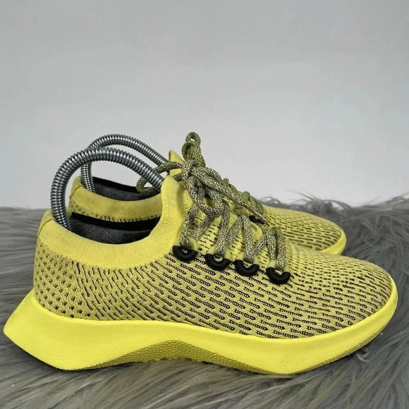 Allbirds Tree Dasher Womens Size 7 Buoyant Yellow Running Sneakers - Picture 1 of 10